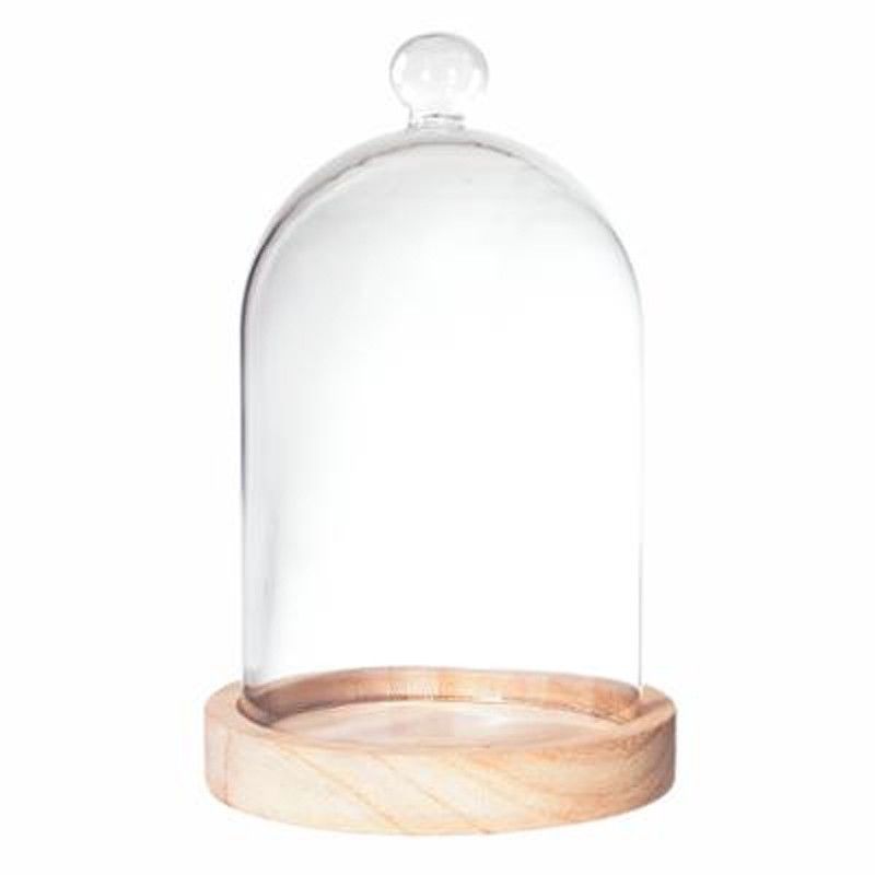 Paris Prix - Cloche Decorative En Verre 17cm Naturel