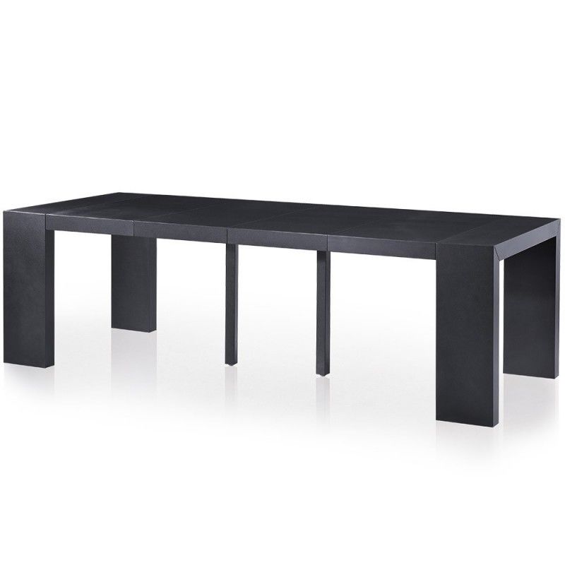 Table Console Extensible Oxalys Xl Noir Carbone