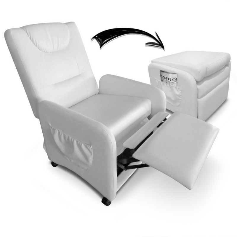 Fauteuil Relax Pliable Bristol Blanc