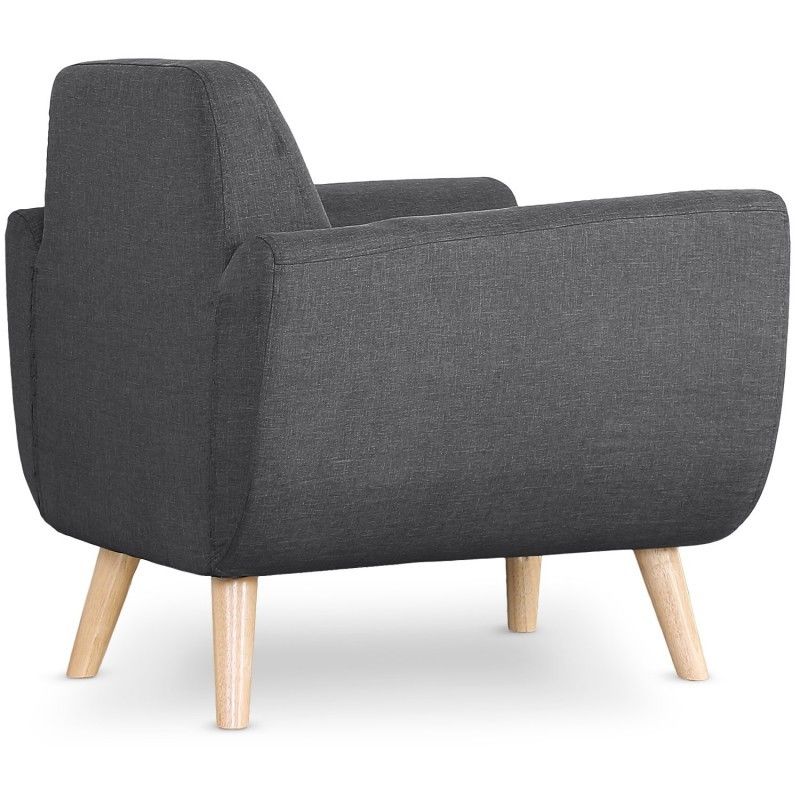 Menzzo Fauteuil Scandinave Danube Tissu 