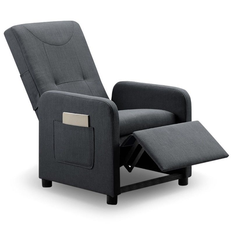 Fauteuil Relax Pliable Bristol Tissu Gris