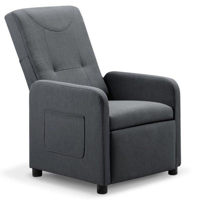 Fauteuil Relax Pliable Bristol Tissu Gris