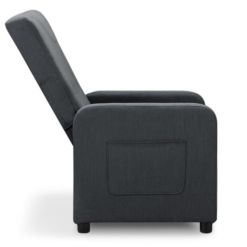 Fauteuil Relax Pliable Bristol Tissu Gris