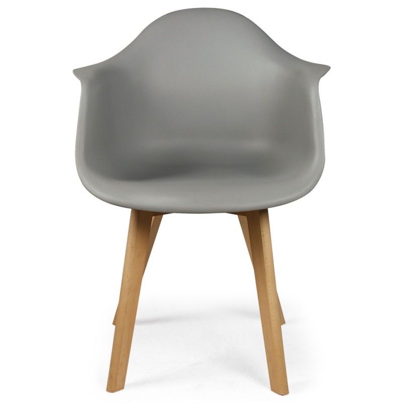 Lot De 4 Chaises Scandinaves Design Prado Gris