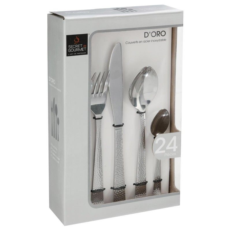 Secret De Gourmet Menagere De 24 Pieces Doro Inox