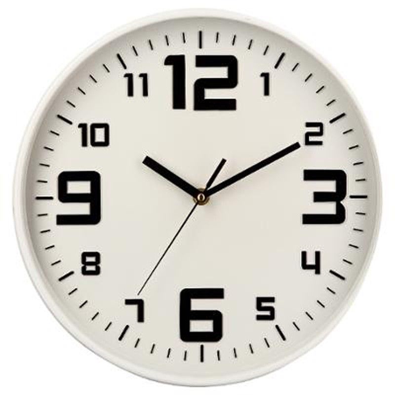 Horloge Silencieuse - Ø 30 Cm - Blanc