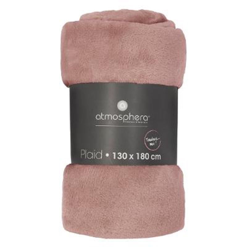 Plaid doux (150 cm) Flanel Rose