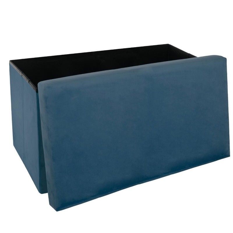 Pouf Pliant Double Tess Bleu