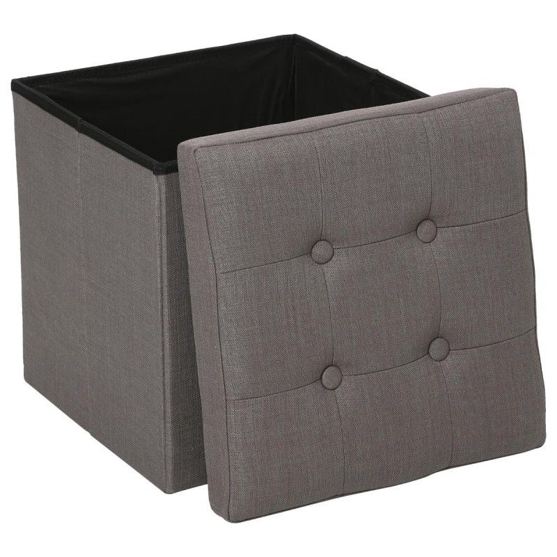 Pouf de rangement Lysandre Taupe