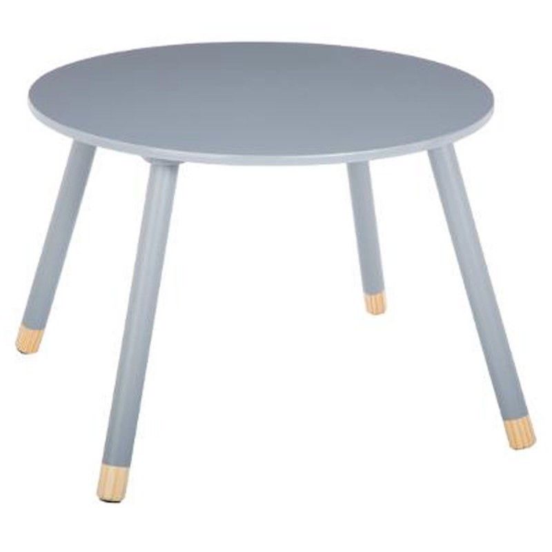 Table Pour Enfant En Bois Ø60cm - Atmosphera - Douceur Gris - Mixte - 3 Ans
