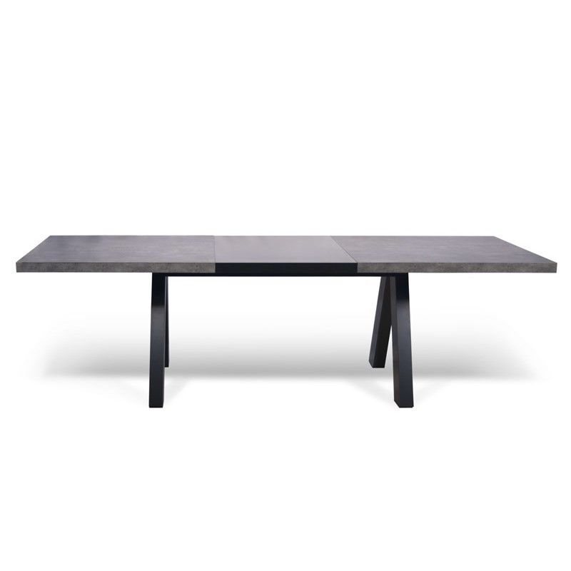 Table A Manger Extensible - Temahome - Apex - Noir - 8 Places - Design Contemporain