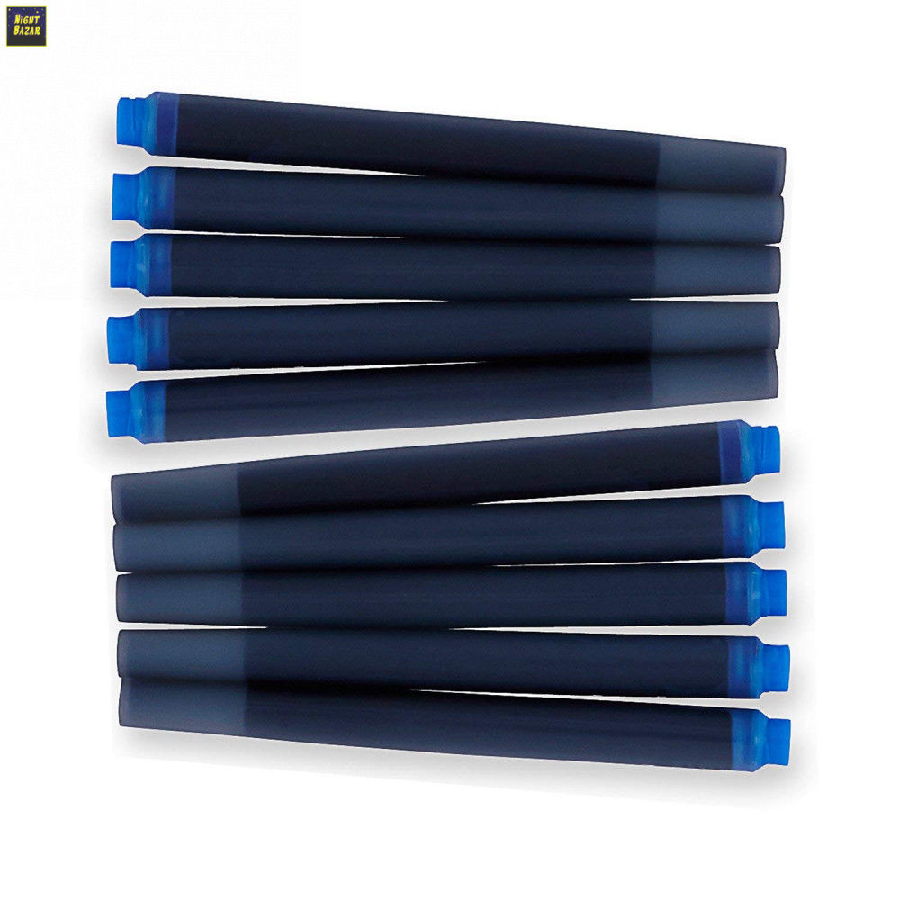 Parker Blister De 10 Cartouches Quink Pour Stylo Plume Encre Bleue