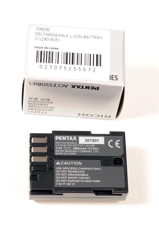 Batterie Pentax D-li90 (k5,k7)