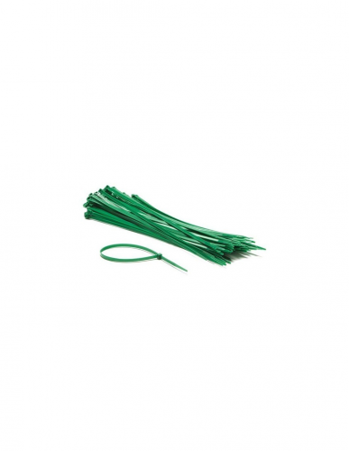 Jeu De Serre-cables En Nylon - 4.8 X 300 Mm - Vert (100 Pcs) - Perel