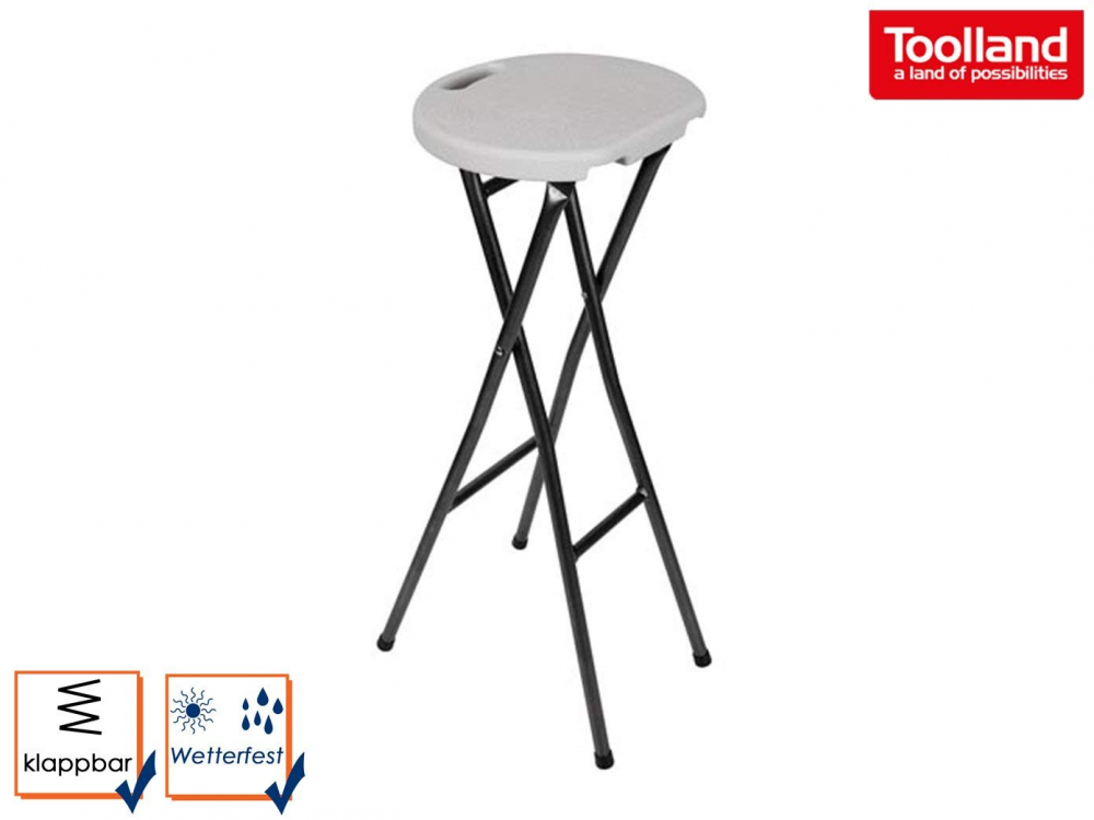 Tabouret De Bar Pliant 80 Cm Gris Cuisine Adulte