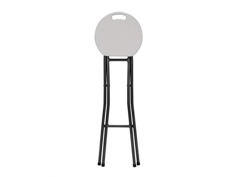 Tabouret De Bar Pliant 80 Cm Gris Cuisine Adulte