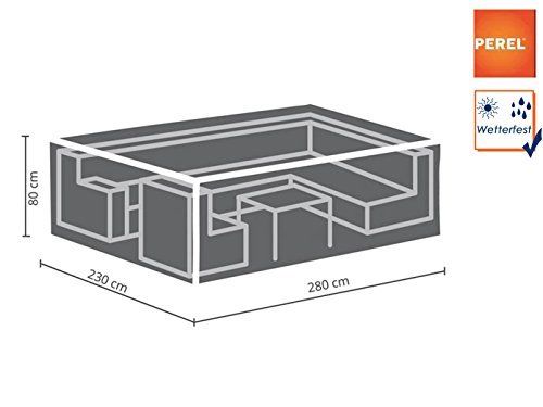 Housse Dexterieur Pour Salon De Jardin - Velleman - Xl - Gris - Protege Contre Les Elements Exterieurs