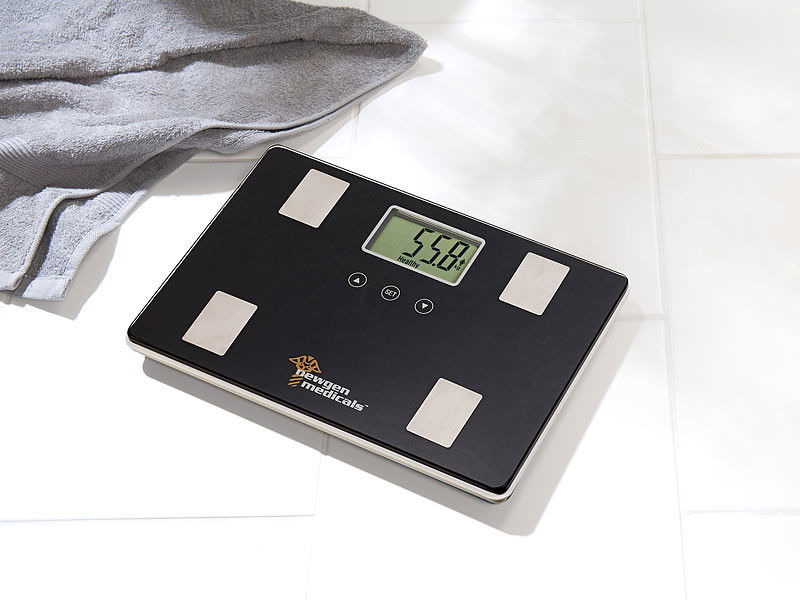 Pese Personne Digital Avec Analyse Corporelle Newgen Medicals 5 En 1 Noir 150 Kg Adulte
