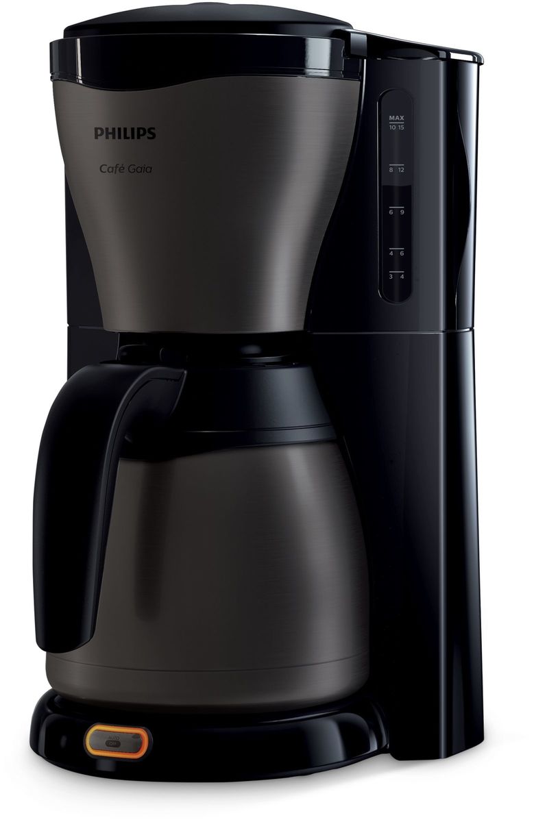 Philips Cafe Gaia Hd7547 Cafetiere 12 Tasses Titane