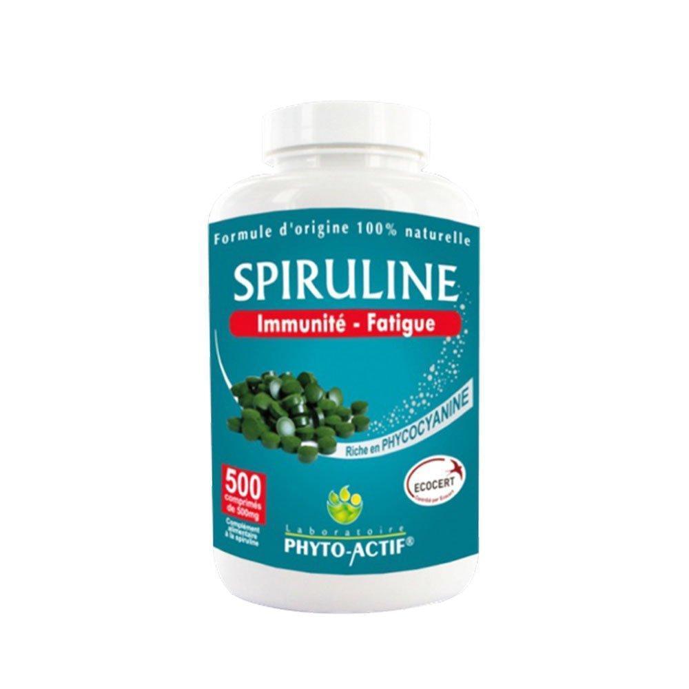 Phyto Actif - Spiruline Ecocert 500 Capsules