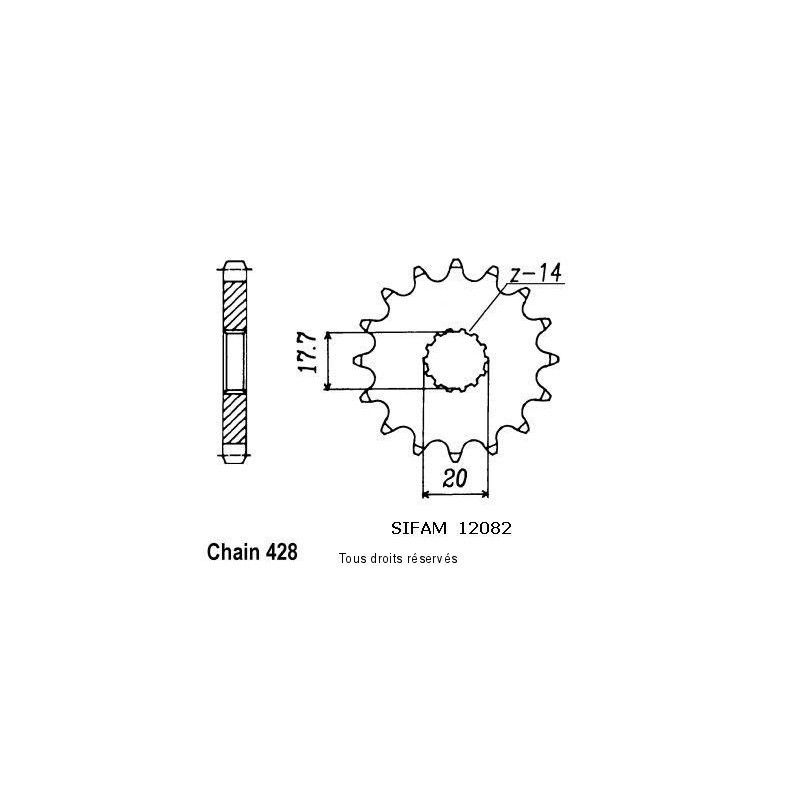 Pignon Tzr 80 R 96   12082cz