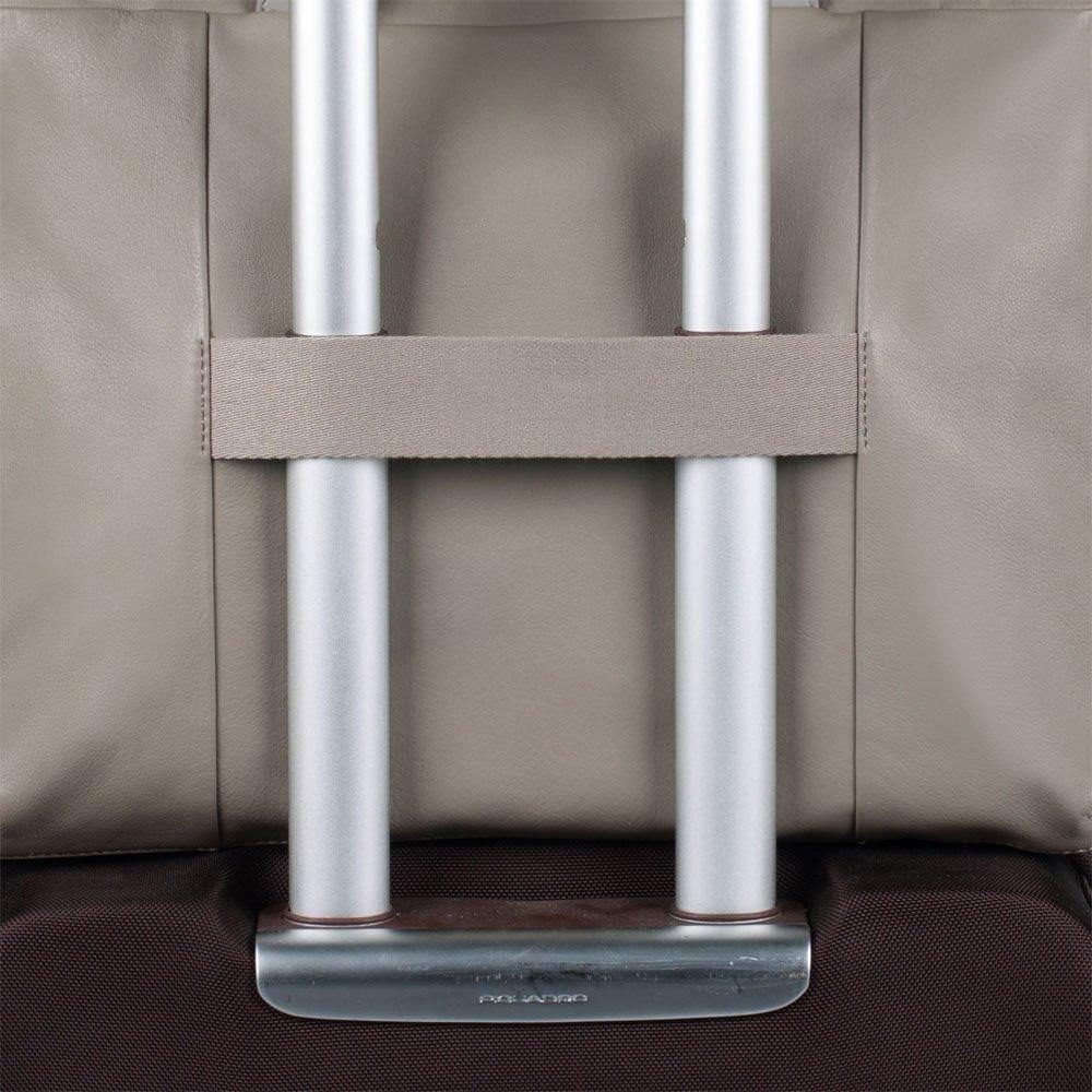 Piquadro Pulse Serviette Porte Documents Cuir 38 Cm Compartiment Ordinateur Portable Noir