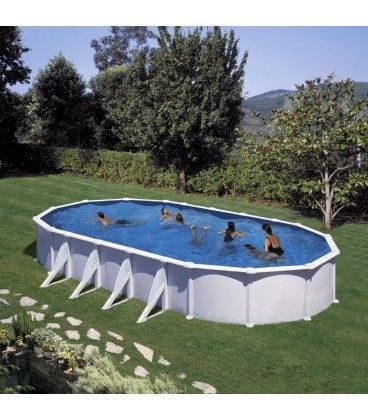 Piscine Acier Gre Atlantis Ovale Dimension - 8,00 X 4,70 X H1,32m