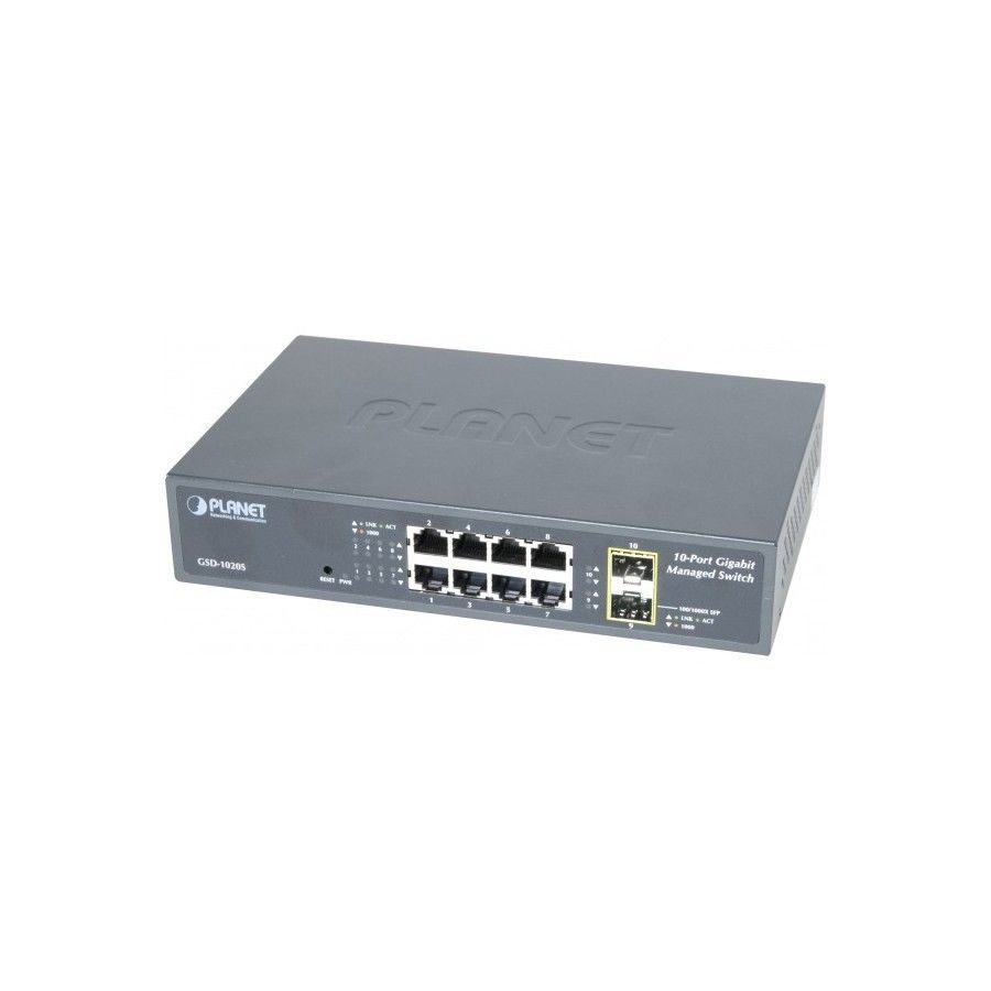 Planet Gsd-1020s Switch 10 8p Gigabit +2 Sfp Maa¦