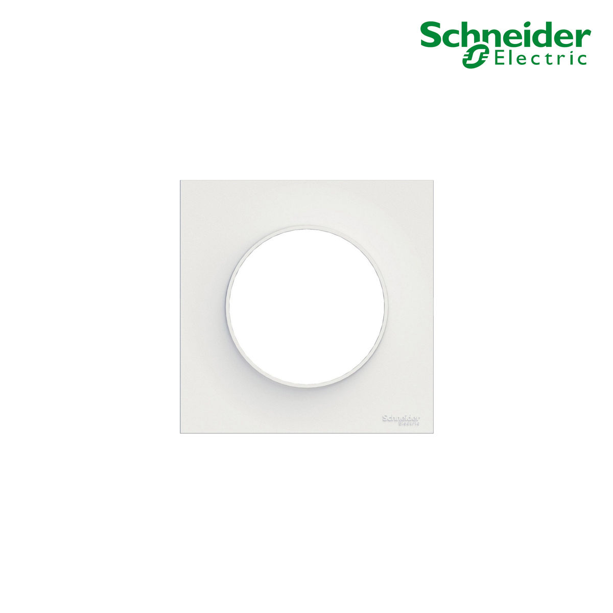 Plaque Odace Styl Blanche 1 Poste Schneider Electric S520702