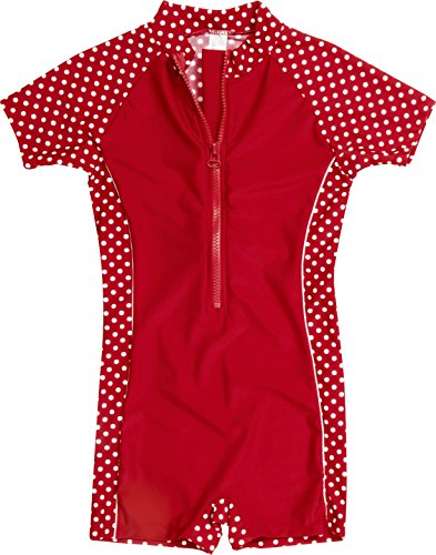 Playshoes Tenue De Bain Fille 1 Piece Protection Uv Rouge A Pois