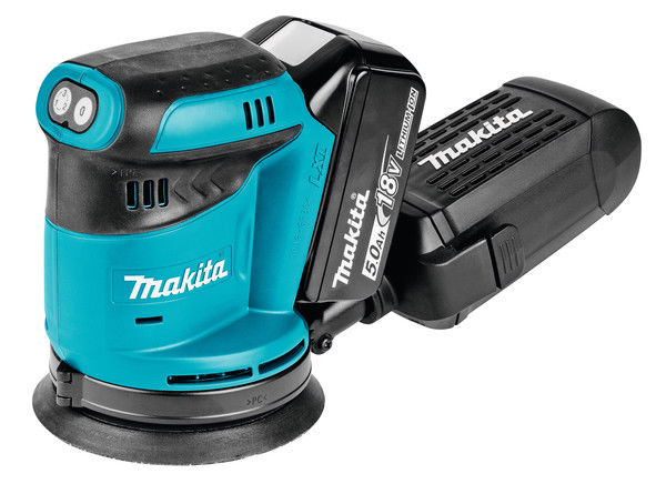 Ponceuse Excentrique - Makita - Dbo180rtj - 18v Li-ion 5ah - Ø125mm - Compacte Et Legere