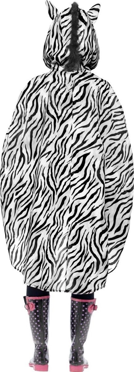 Poncho zebre adulte Taille Unique
