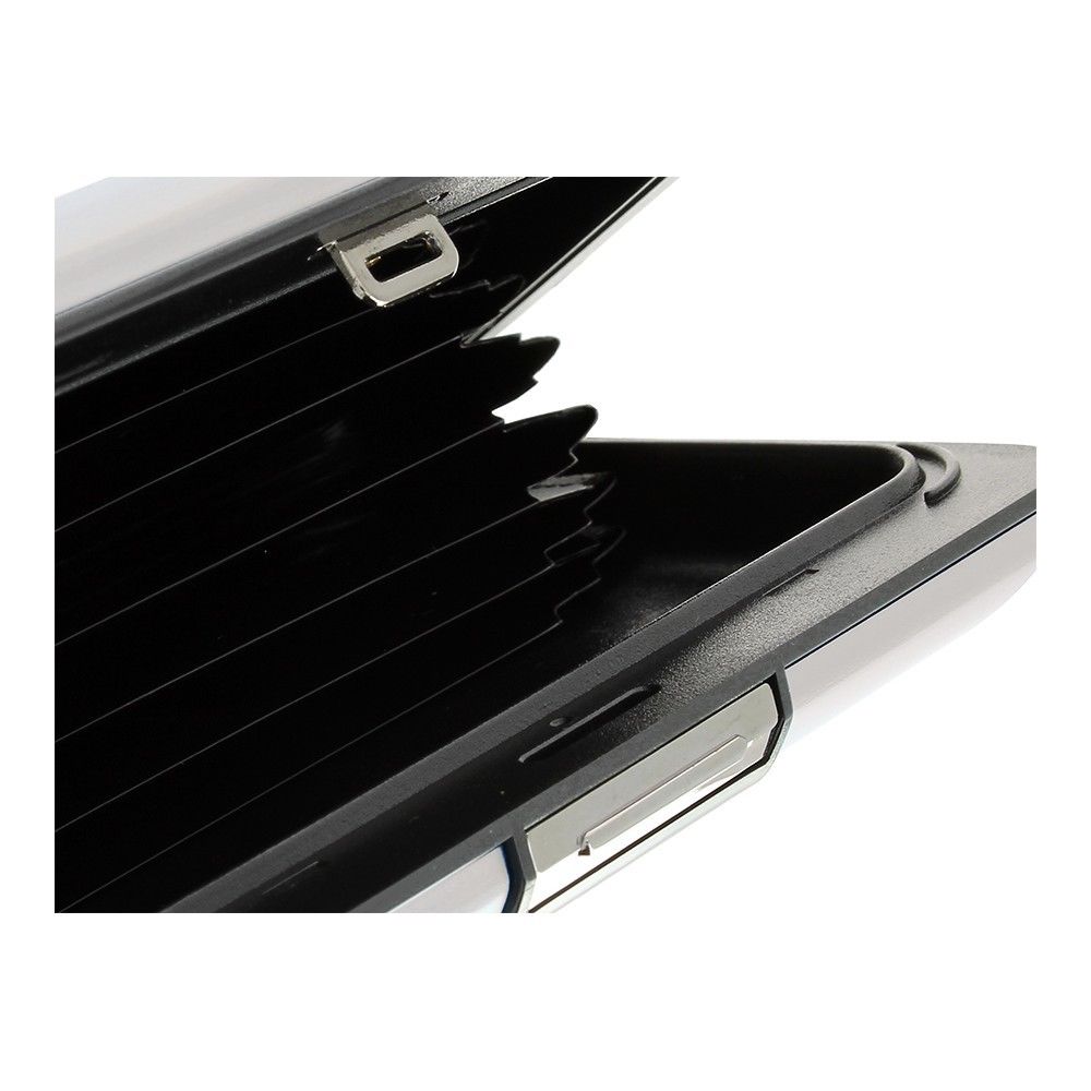 Ögon Design - Smart Case V2 | Silver - Portefeuille Argent En Aluminium Anodise