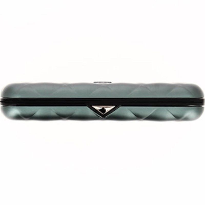 Porte Carte Aluminium Platinium, Quilted Button, Ogon Designs