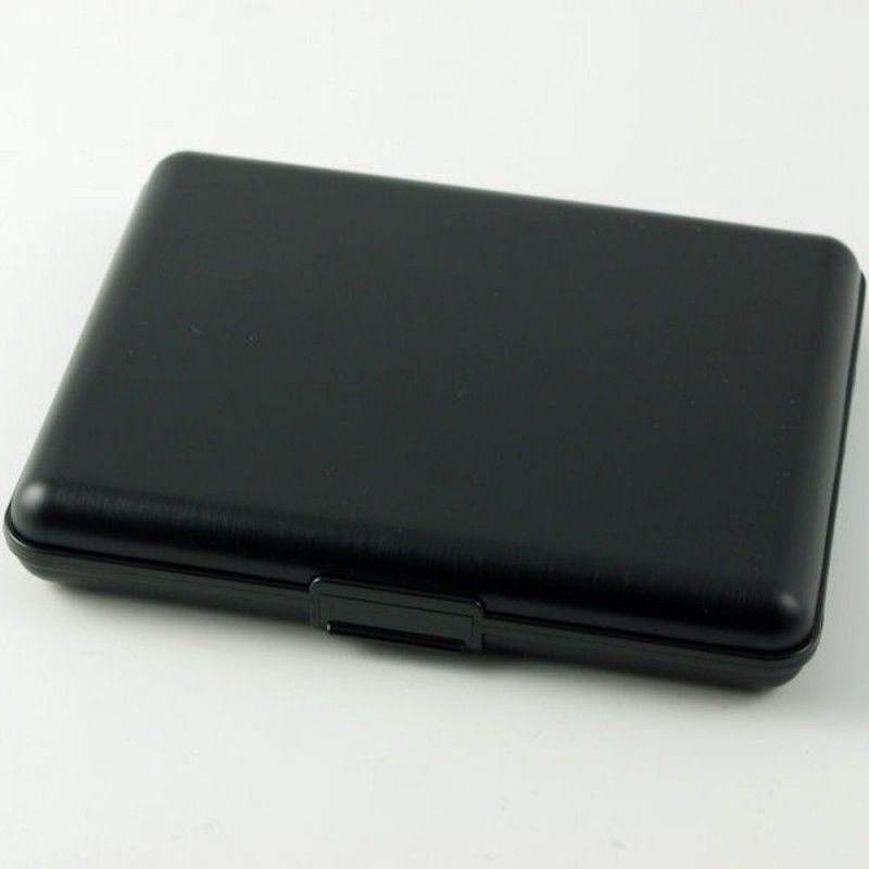 Ögon Design - Smart Case Large | Black - Portefeuille Noir En Aluminium Anodise