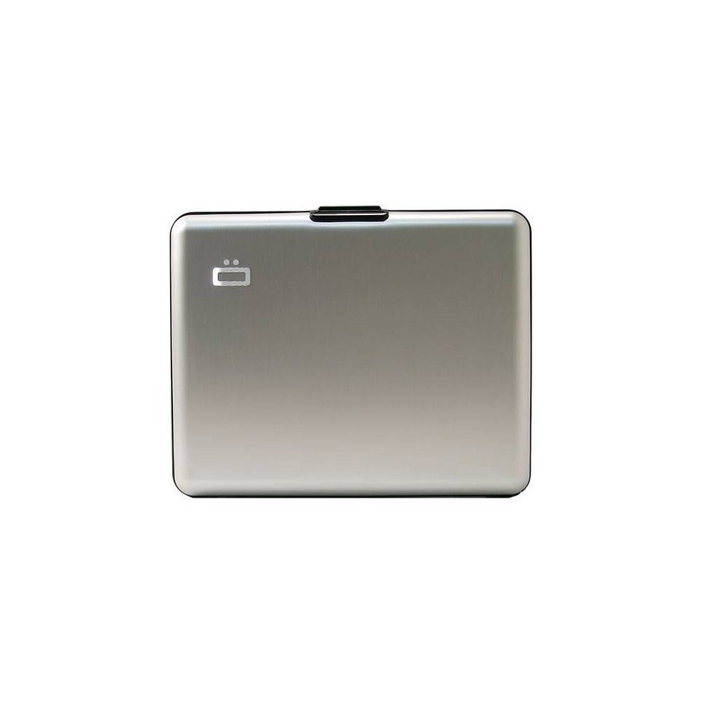 Ögon Design - Smart Case Large | Silver - Portefeuille Argent En Aluminium Anodise