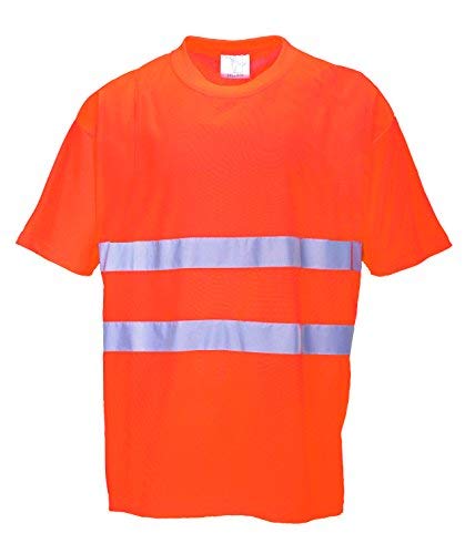 Tee shirt Haute Visibilite Portwest Confort Coton Orange Fluo L