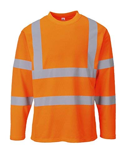 Tee Shirt Haute Visibilite manches longues Portwest Orange L