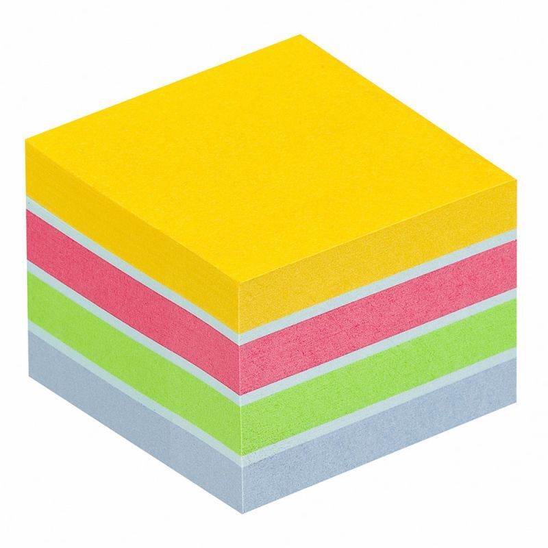 Mini-cube Post-it® Multicolore Ultra 51 x 51 mm - 400 feuilles
