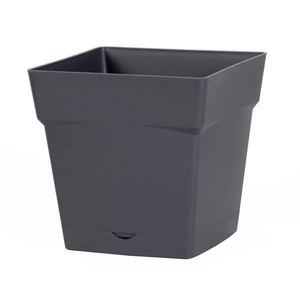 Pot De Fleurs Eda Plastiques Toscane 10 L Anthracite