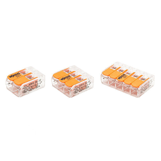 WAGO S221 100 mini bornes de connexion rapide 2, 3 et 5 entrees pour fils souples et rigides - Wago