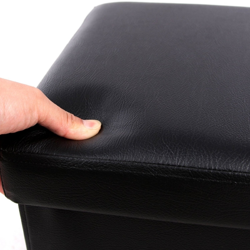 Pouf de rangement Slow Noir