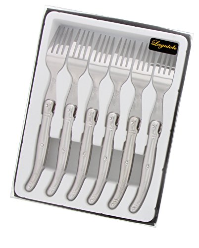 Boîte De 6 Fourchettes Tribloc Laguiole - Pradel Excellence - Acier Inoxydable - Gris