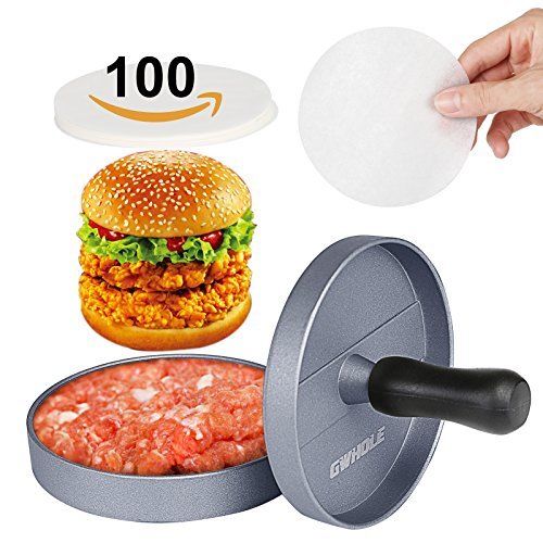 Presse A Burger Steak Hache 100 Disques De Cire Diametre 115cm An Neuf