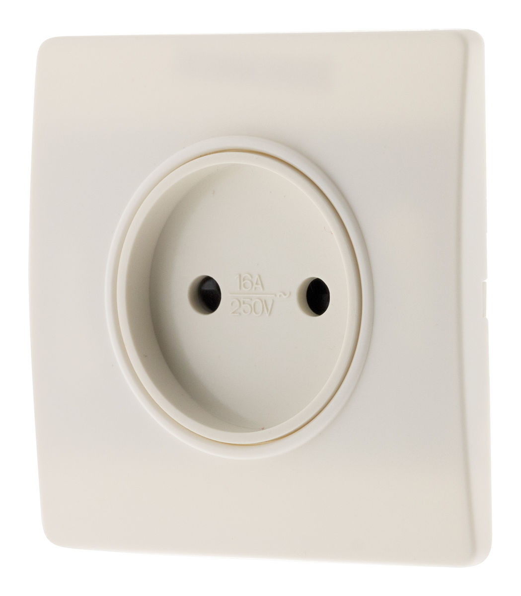 Prise 2p 16a Borneauto Vis + Griffes Diwone Blanc