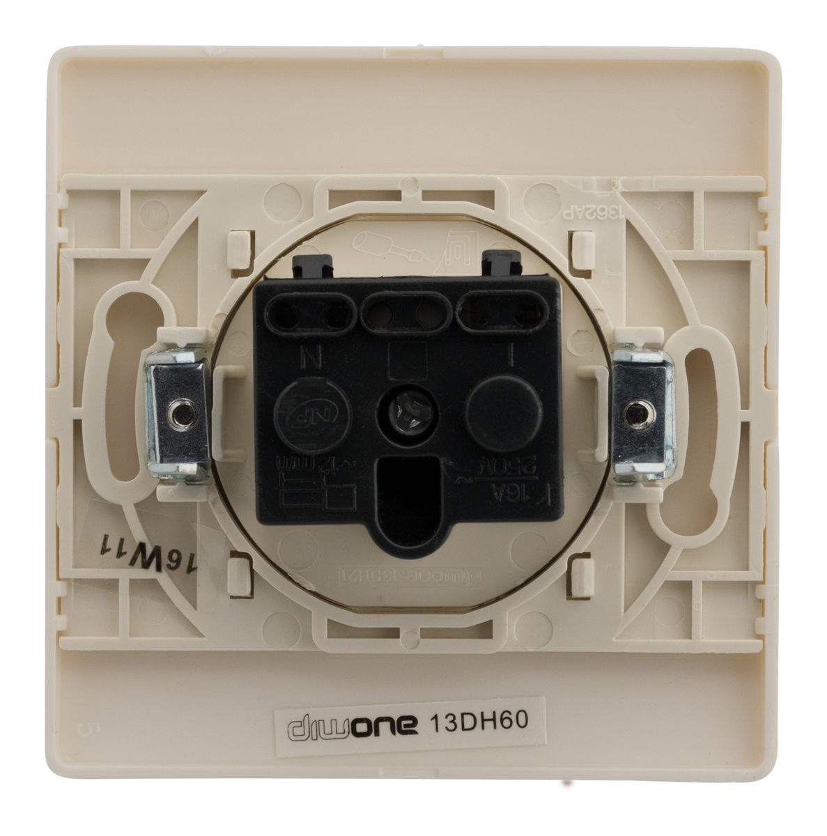 Prise 2p 16a Borneauto Vis + Griffes Diwone Blanc