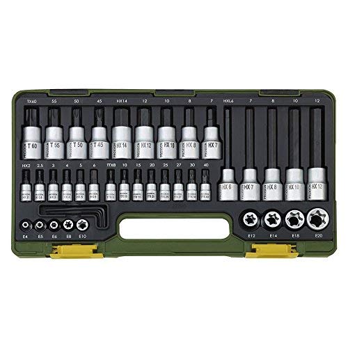 Proxxon : Coffret cles a douille hexagonales et Torx 41 pieces 1/4  et