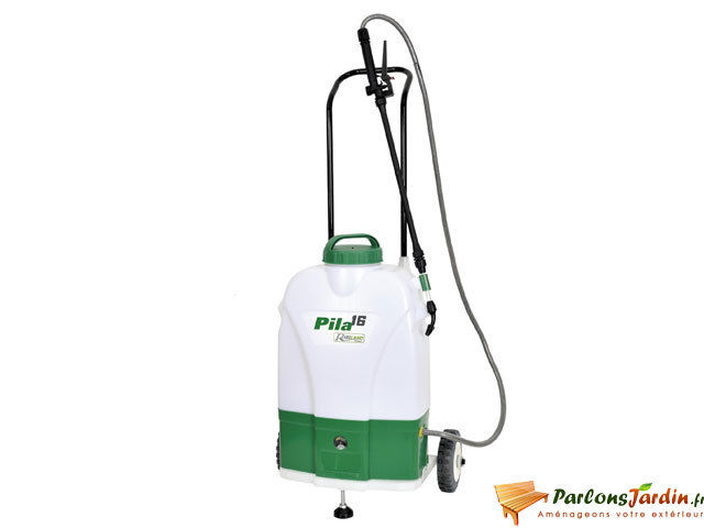 Pulverisateur 16 L a dos et sur roues, a batterie 12 V 1,2 Ah PILA 16 - PRP161DER - Ribiland