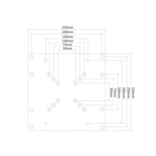 Puremounts 4260134118163 Support Mural Pm Adapt A Plaque Adaptateur Vesa Universel Pour Llargissement Des Distances Vesa