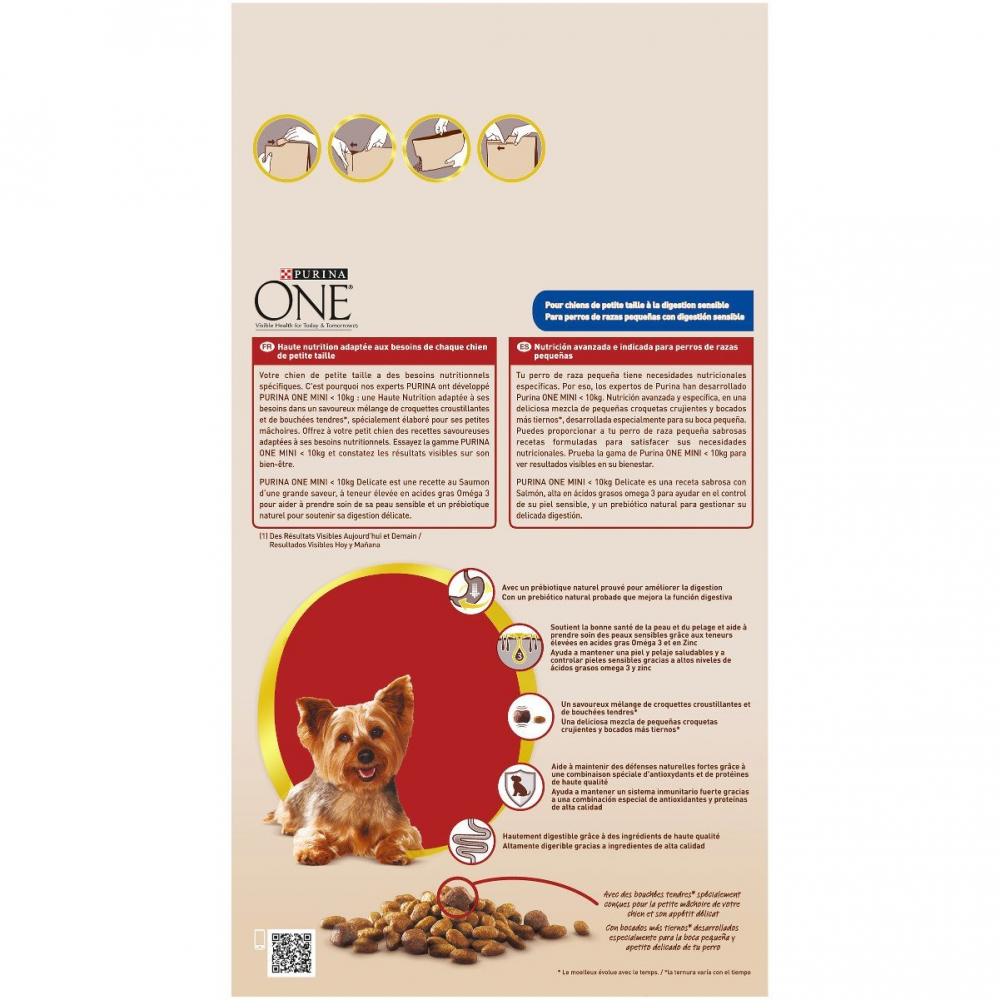 Purina One Mini Delicate Au Saumon Ave